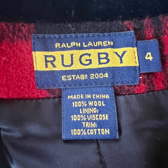 Raphael Lauren Rugby Plaid Winter Jacket. Size 4. - Picture 9 of 9